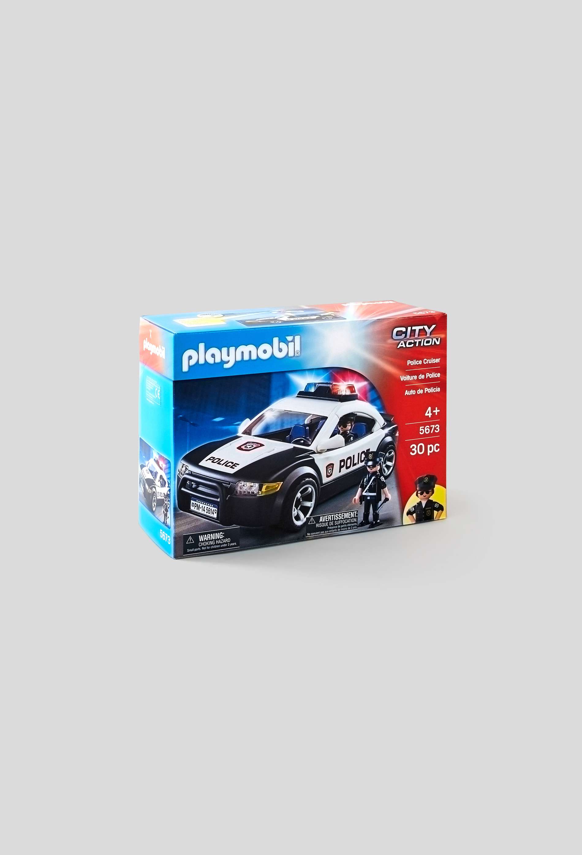 Voiture De Police 5673 Bleu Fonce Playmobil Monoprix Fr