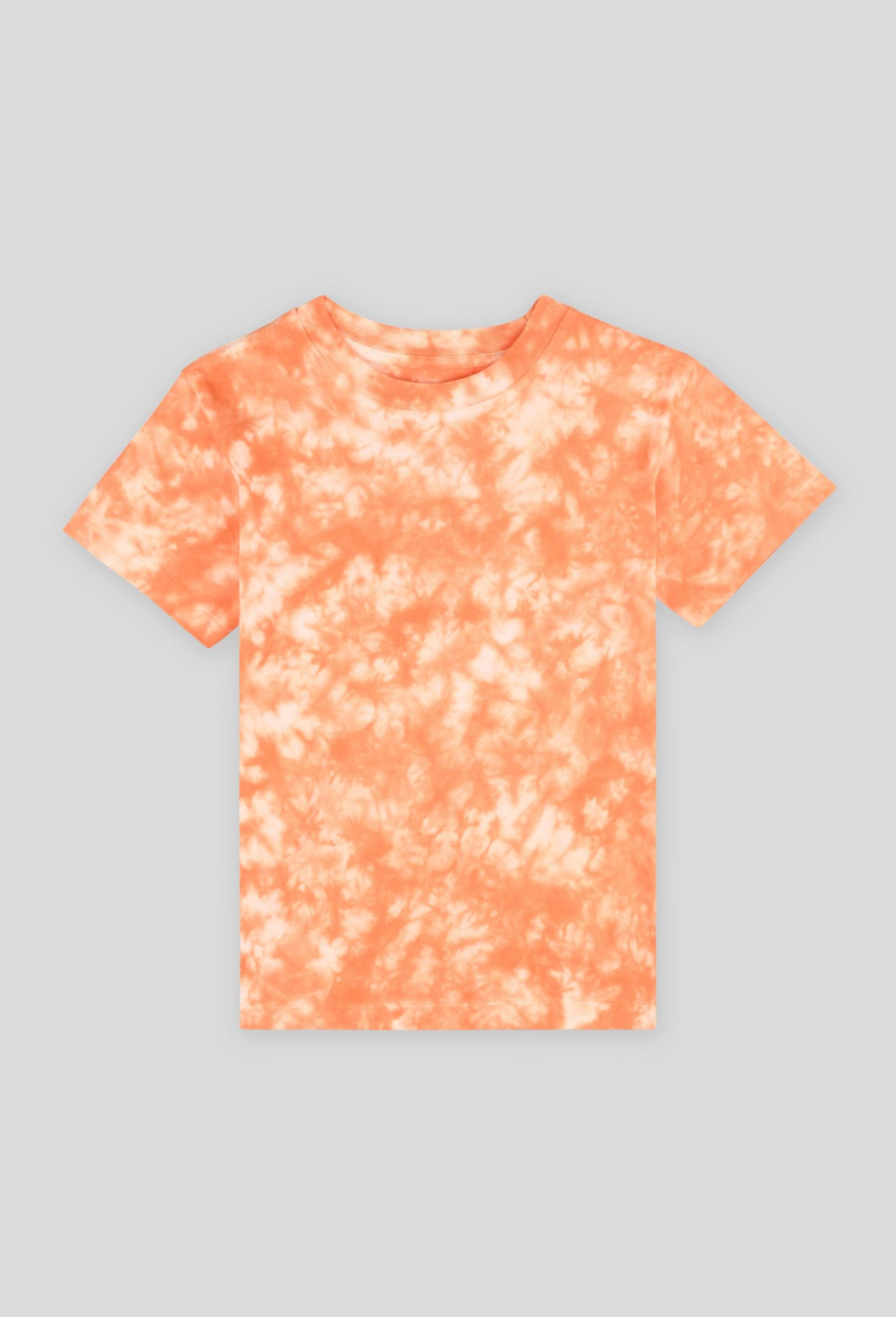 T-shirt manches courtes tie and dye en coton BIO 6 ans orange