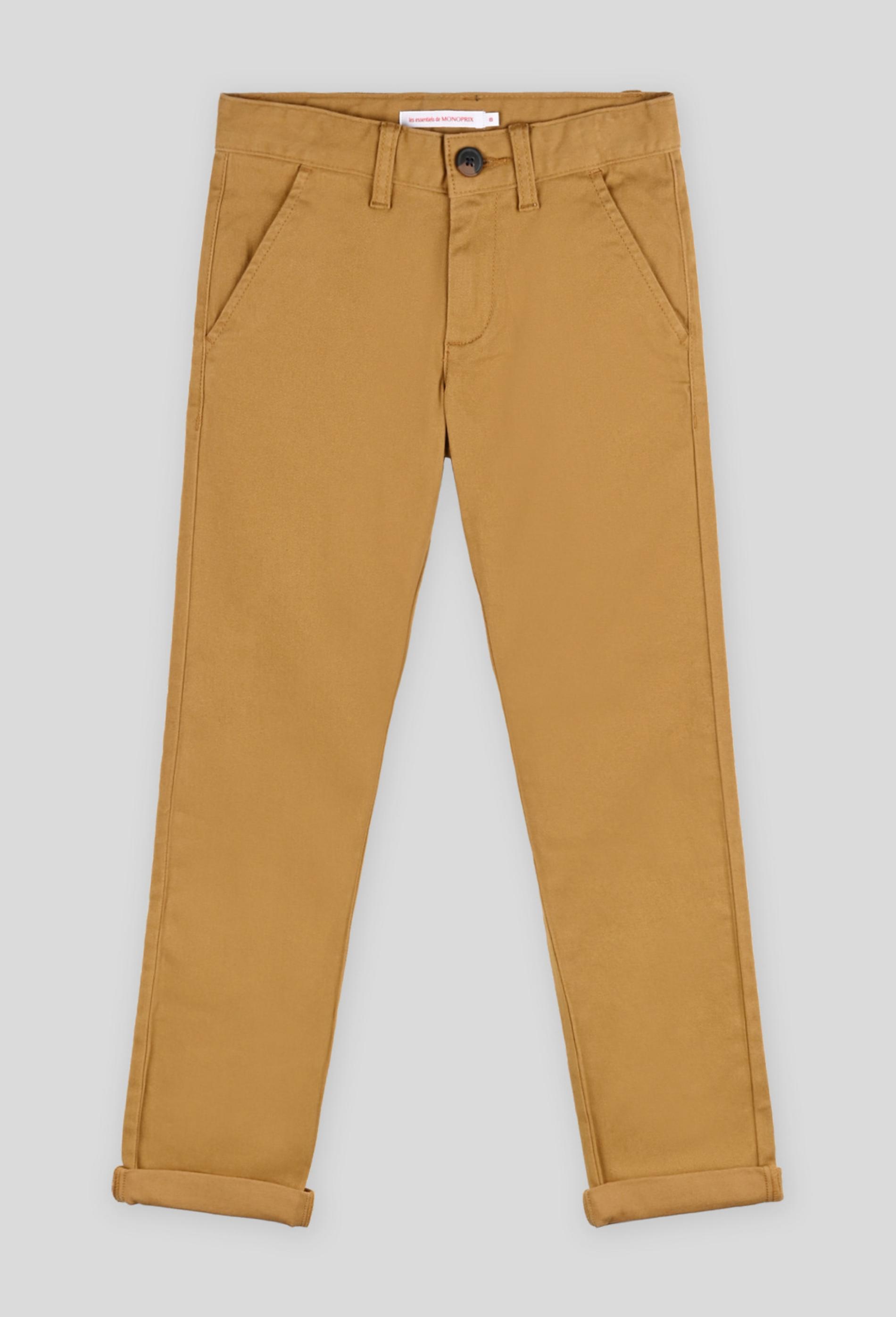 Pantalon chino contenant du coton BIO 12 ans brun