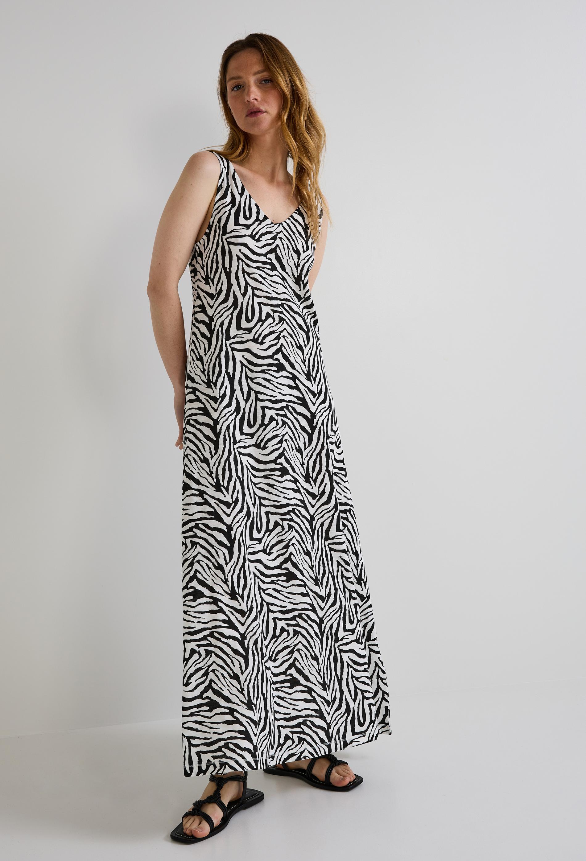 robe longue imprimée en coton bio