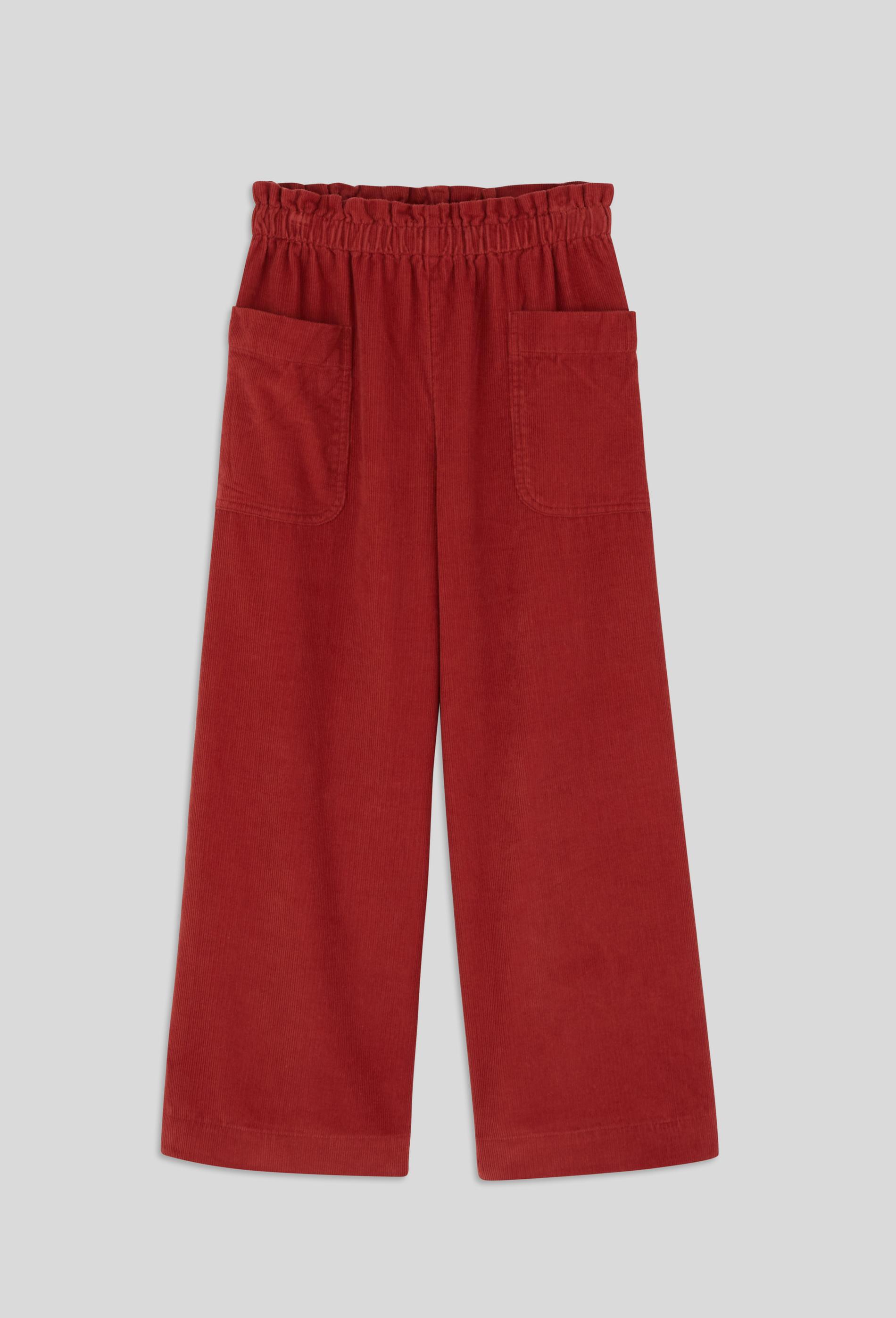 pantalon large en coton, certifié oeko-tex