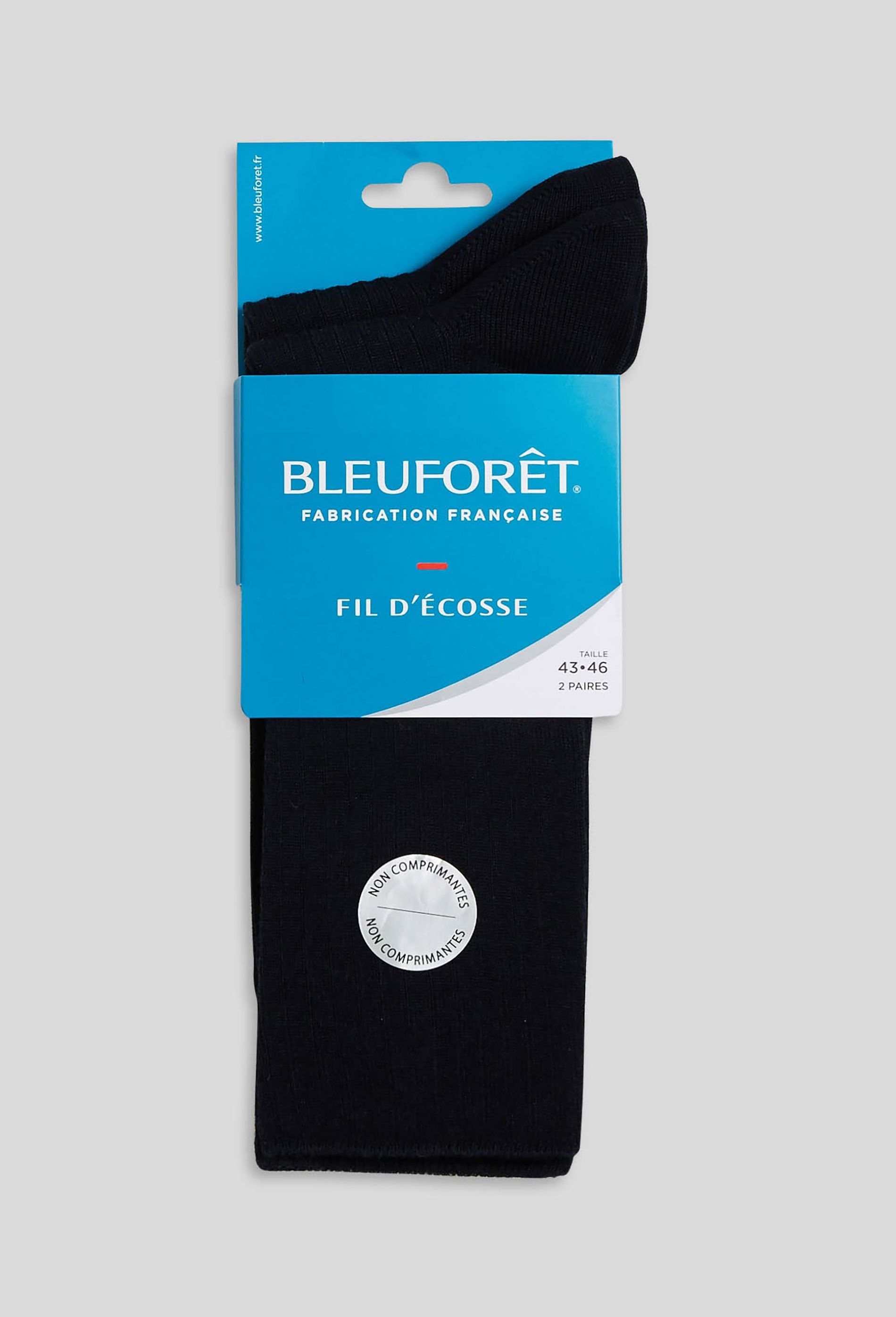 2 paires de chaussettes homme - BLEUFORET - 39-42 - Accessoires