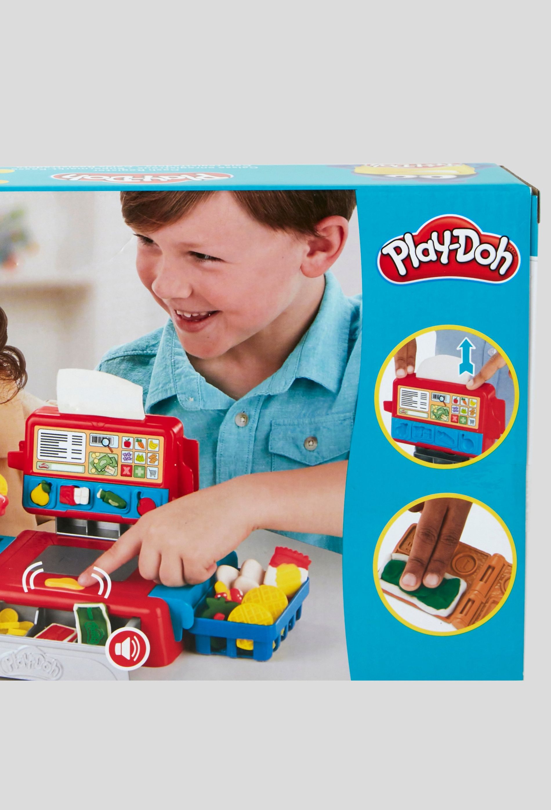 Play-Doh - jouet Caisse enregistreuse avec 4 pots de pâte Play-Doh