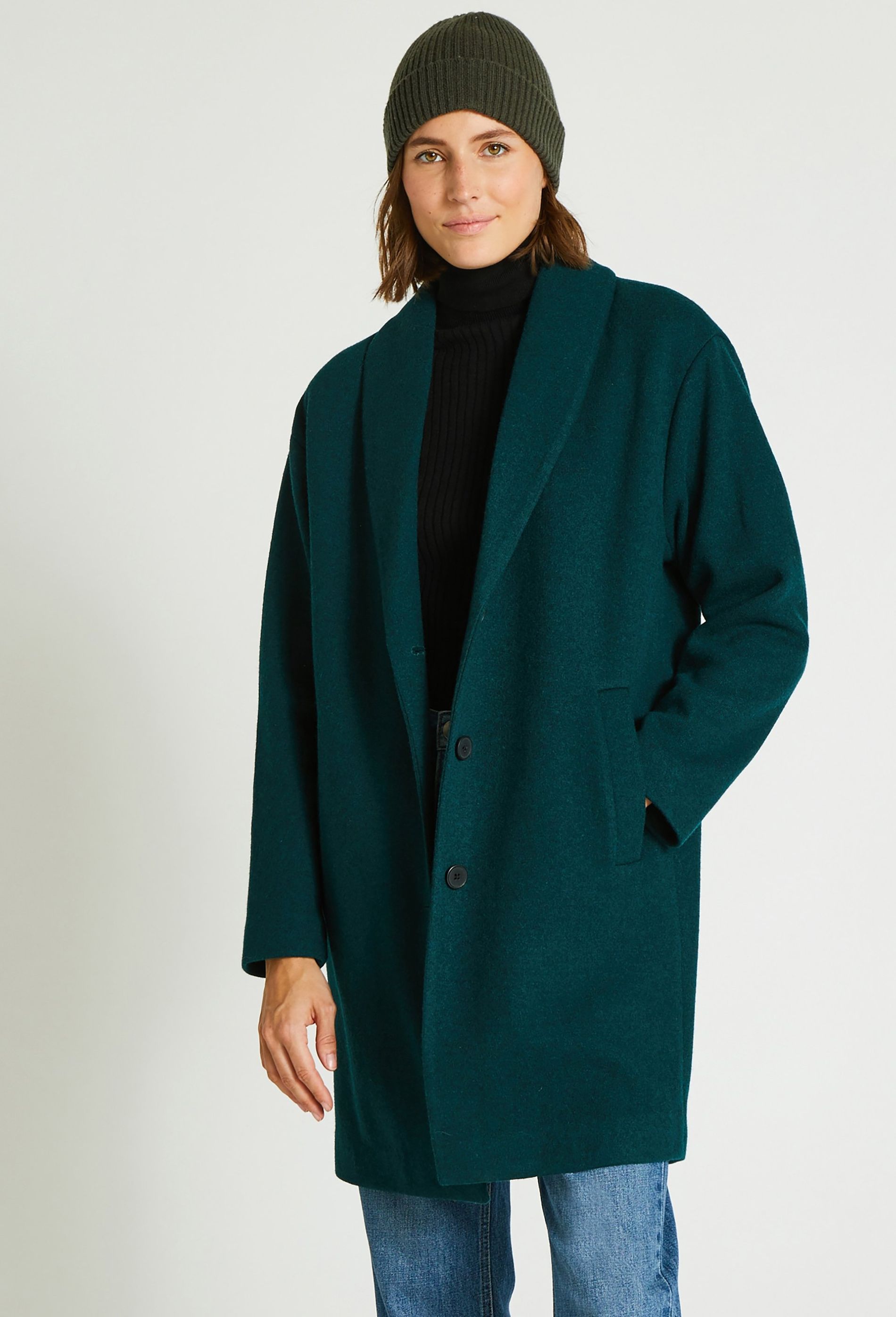 monoprix manteau laine femme