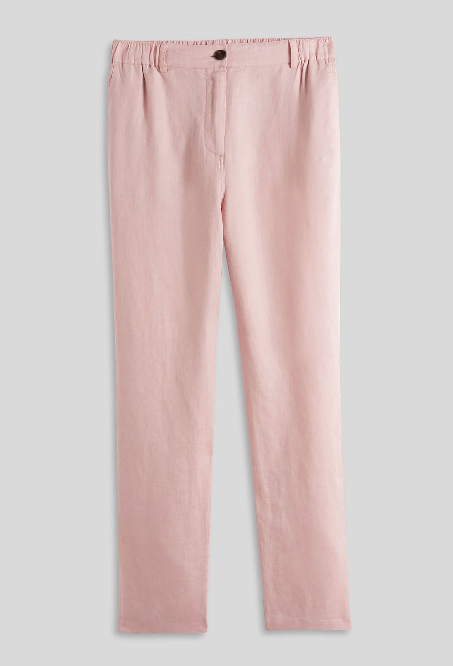 Public Pantalon en lin rose style d\u00e9contract\u00e9 Mode Pantalons Pantalons en lin 