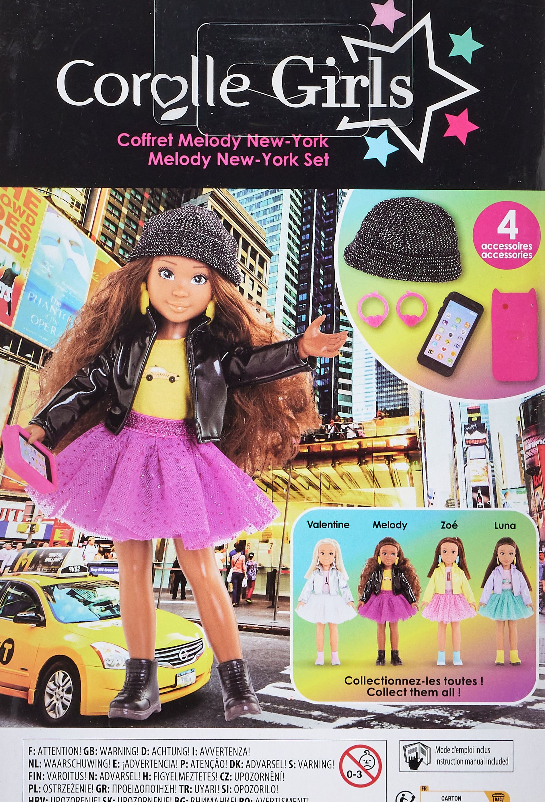 Corolle girls - poupee coffret melody fashion week new york - 28cm