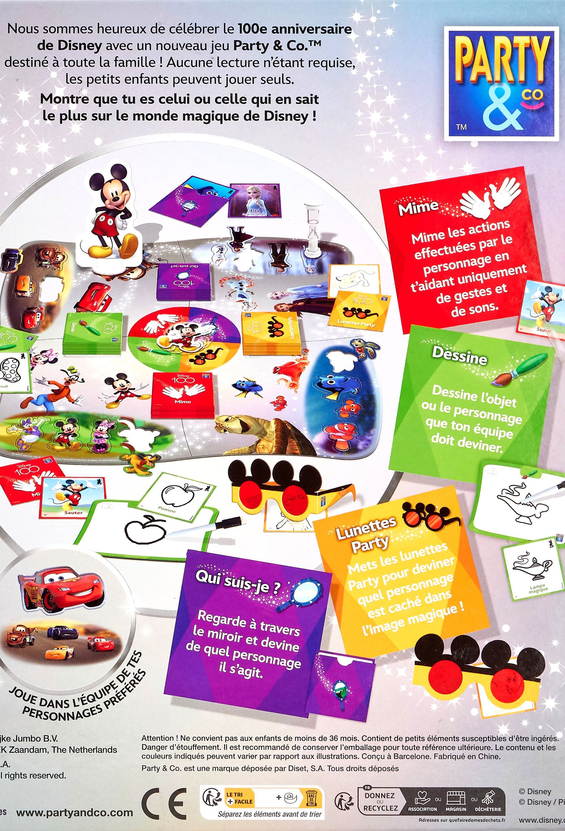 Party & Co Disney 100 ans - Un jeu Dujardin - Boutique BCD JEUX