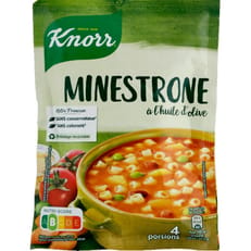KNORR Soupe déshydratée minestrone à l'huile d'olive 4 personnes 104g pas  cher 
