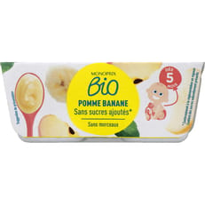 Pome banane - Monoprix - 4 x 100 g