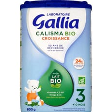 Calisma bio 3 lait croissance 800 g est un lait de suite et aliment lacté