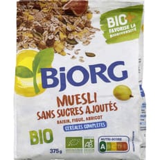 Céréales muesli sans sucres ajoutés Bio BJORG