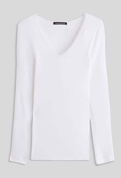T-shirt manches longues certifié oekotex Blanc Monoprix Femme - Monoprix.fr