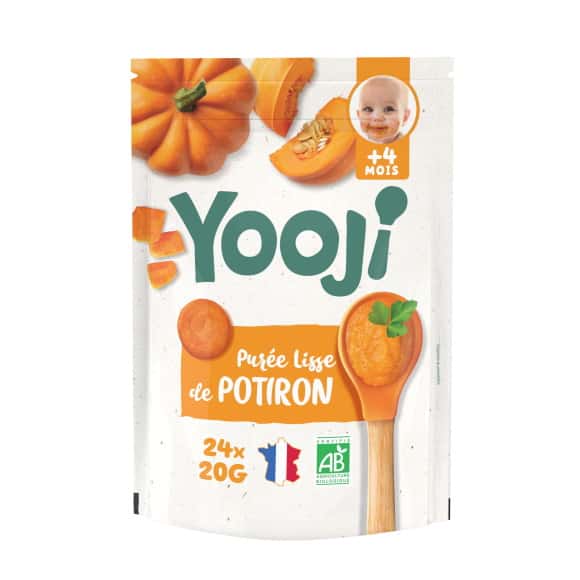 Yooji Puree De Potiron Bio Des 4 Mois Surgelee Monoprix Fr