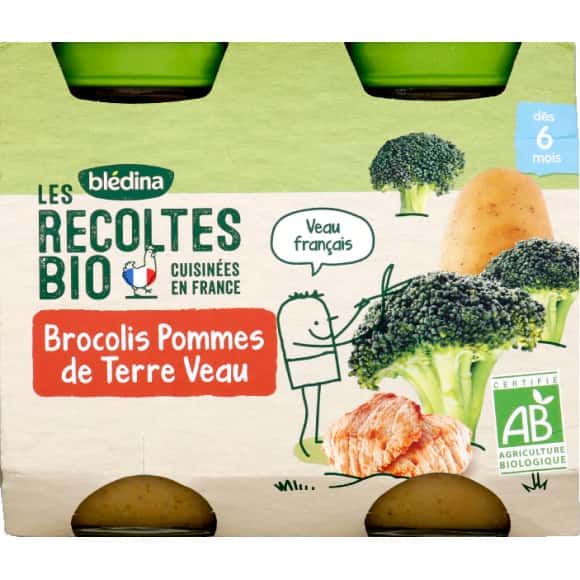 Bledina Petits Pots Brocolis Pommes De Terre Veau Francais Des 6 Mois Bio Monoprix Fr