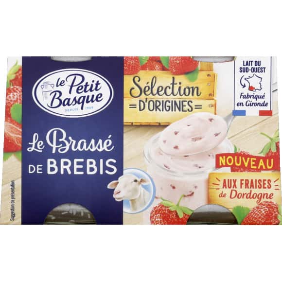 Le Petit Basque Yaourt Brasse Au Lait De Brebis A La Fraise Monoprix Fr