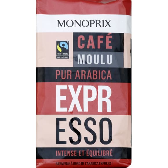 Café moulu expresso pur arabica