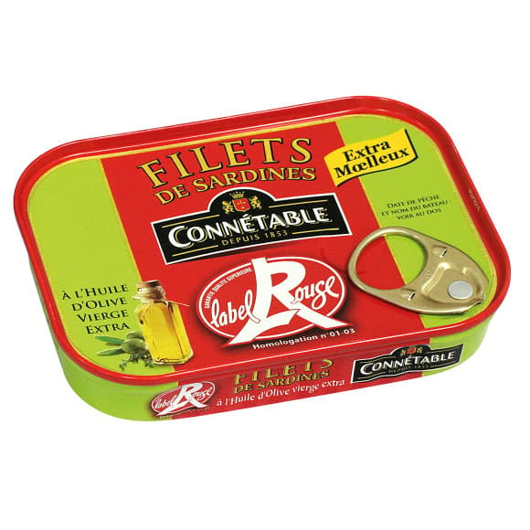 Filets de sardines huile d'olive vierge extra Label Rouge