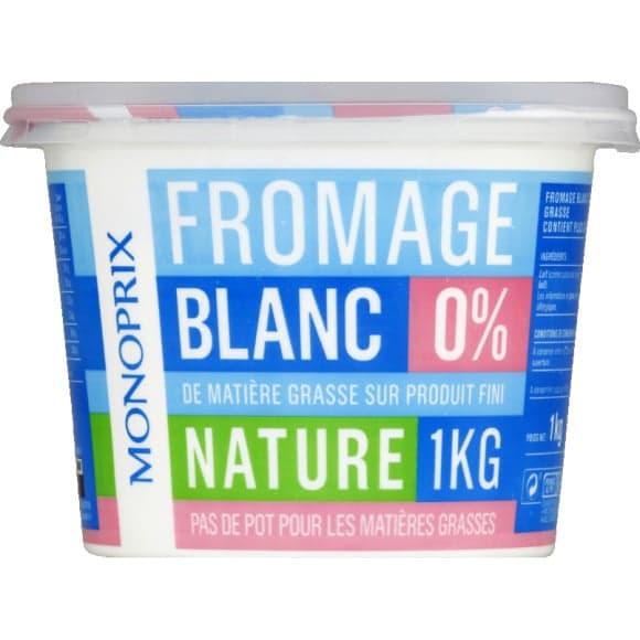 Fromage blanc 0% MG nature