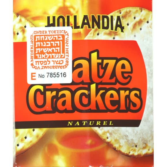 Pain azyme, matze crackers hollandia, naturel