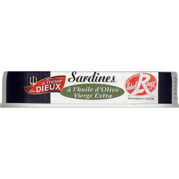 Sardines à l'huile d'olive vierge extra, Label Rouge