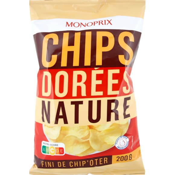 Chips dorées nature