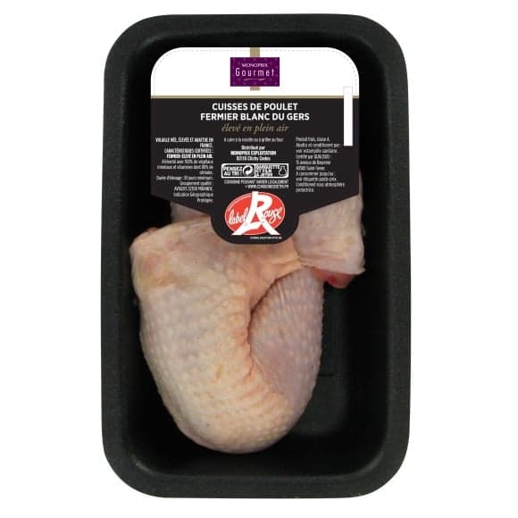 Cuisse de poulet fermier Label Rouge blanc