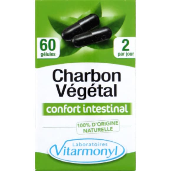 Charbon végétal, complément alimentaire, confort intestinal