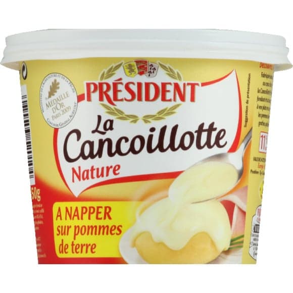 La Cancoillotte, à napper sur pommes de terre, spécialité fromagère nature