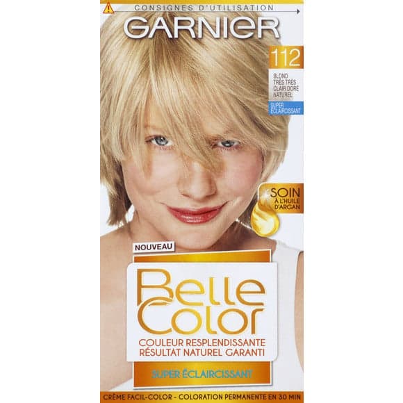 Crème facil-color blond très très clair doré naturel 112, super éclaircissant, coloration permanente