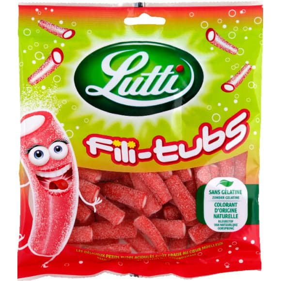 Bonbons acidulés Fili-tubs goût fraise