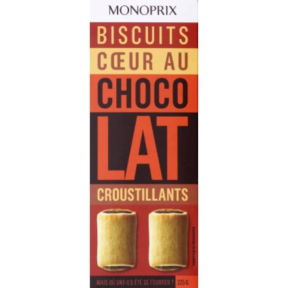 Biscuits croustillants coeur au chocolat
