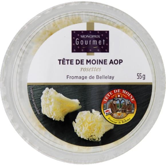Tête de moine rosettes, fromage de bellelay