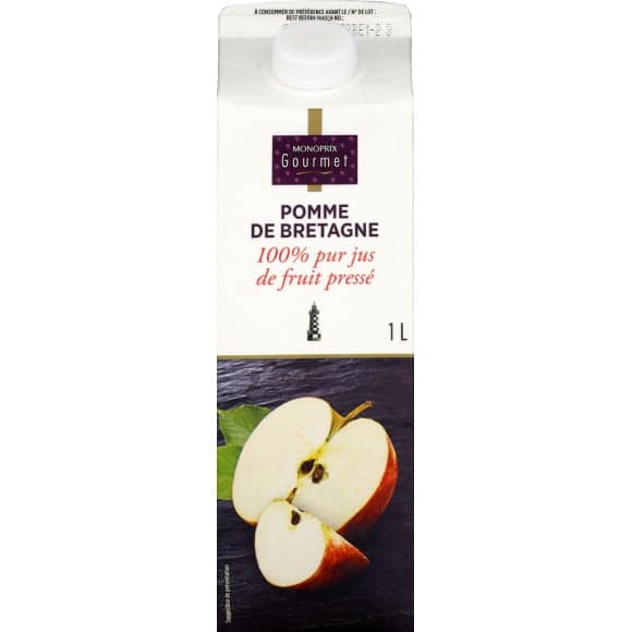 Pomme de Bretagne 100% pur jus de fruit pressé