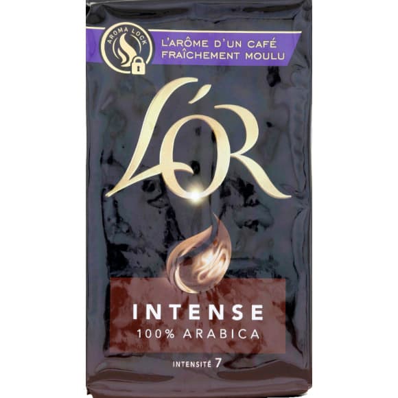 L Or café moulu intense 100% arabica intensité 7