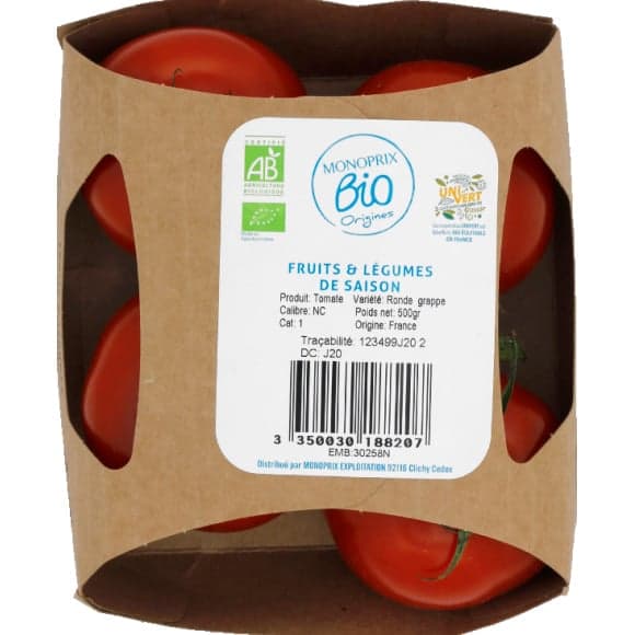 Tomate grappe bio catégorie 1