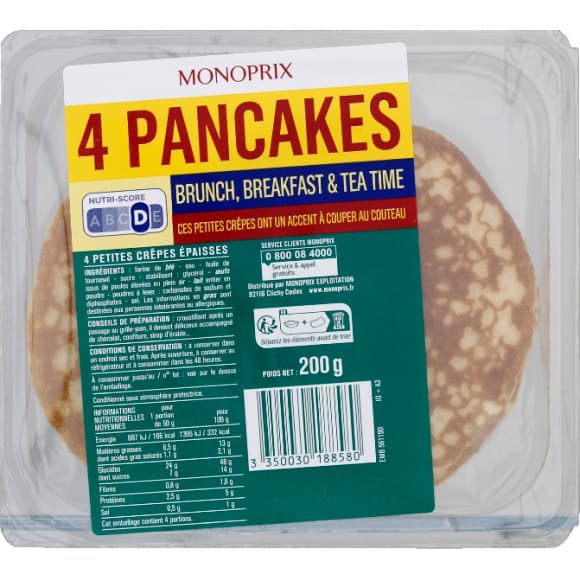 Pancakes brunch, breakfast et tea time