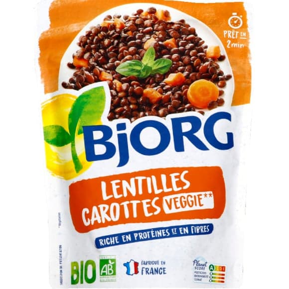 Lentilles & carottes, bio