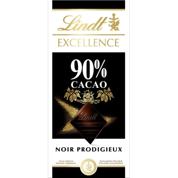 Chocolat noir prodigieux extra fin, 90% cacao