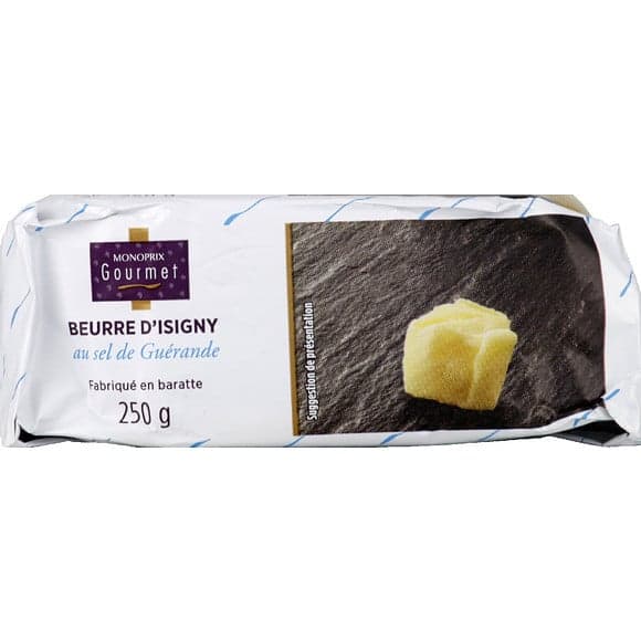 Beurre d'Isigny au sel de Guérande AOP