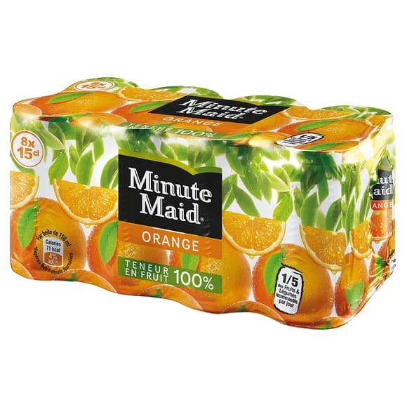 Jus d'oranges sans pulpe à base de concentré, sans sucres ajoutés