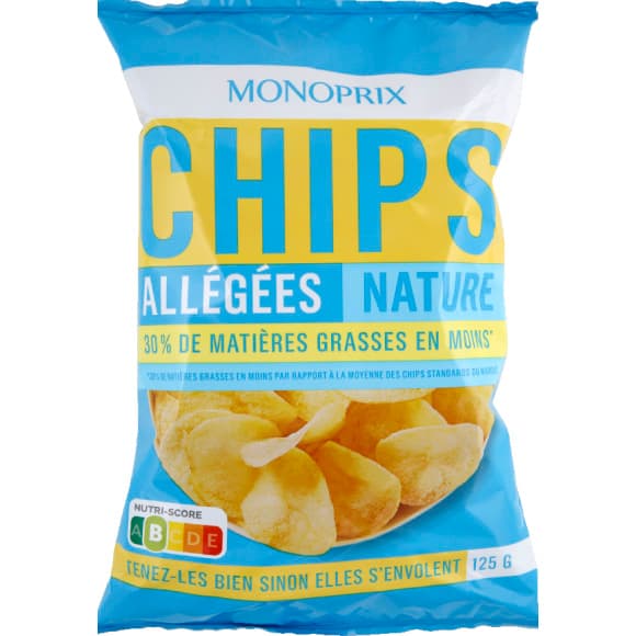 Chips allégées nature