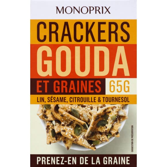 Crackers Gouda et graines