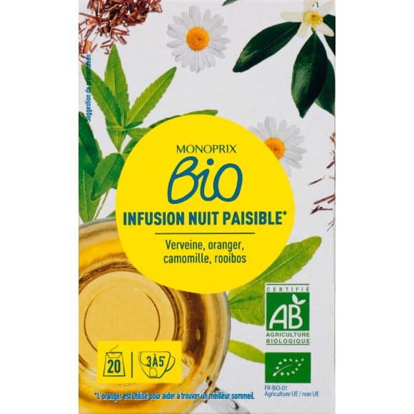 Infusion nuit paisible *, bio
