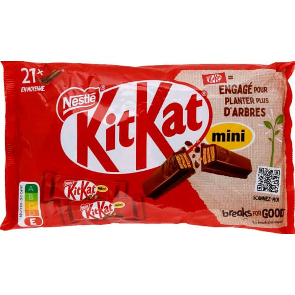 Mini barres Kit Kat au chocolat au lait