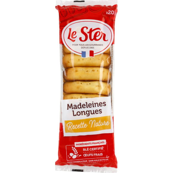 Madeleines longues recette nature