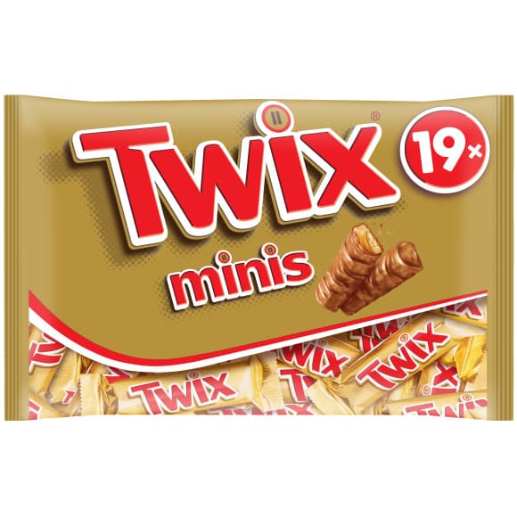Mini barres chocolatées biscuit nappage au caramel au lait Twix