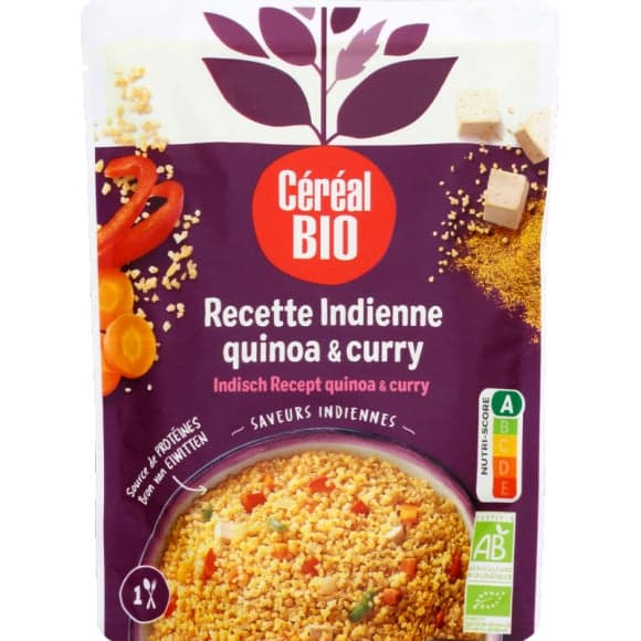 Quinoa & boulghour à l'indienne, vegan, bio