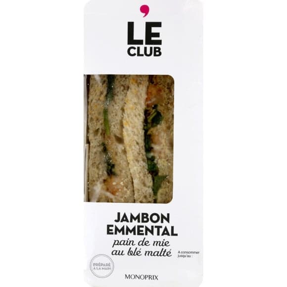 Sandwich jambon et emmental - Le Club