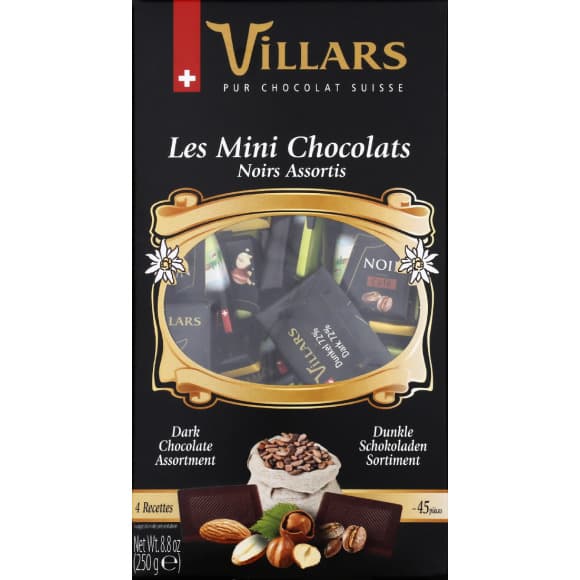 Minis chocolats Noirs assortis