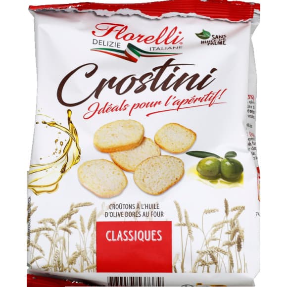 Crostini classique à l'huile d'olive